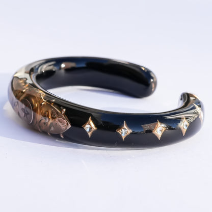 Eternal Victorian Gold Relic Bracelet - Black / 18kgold
