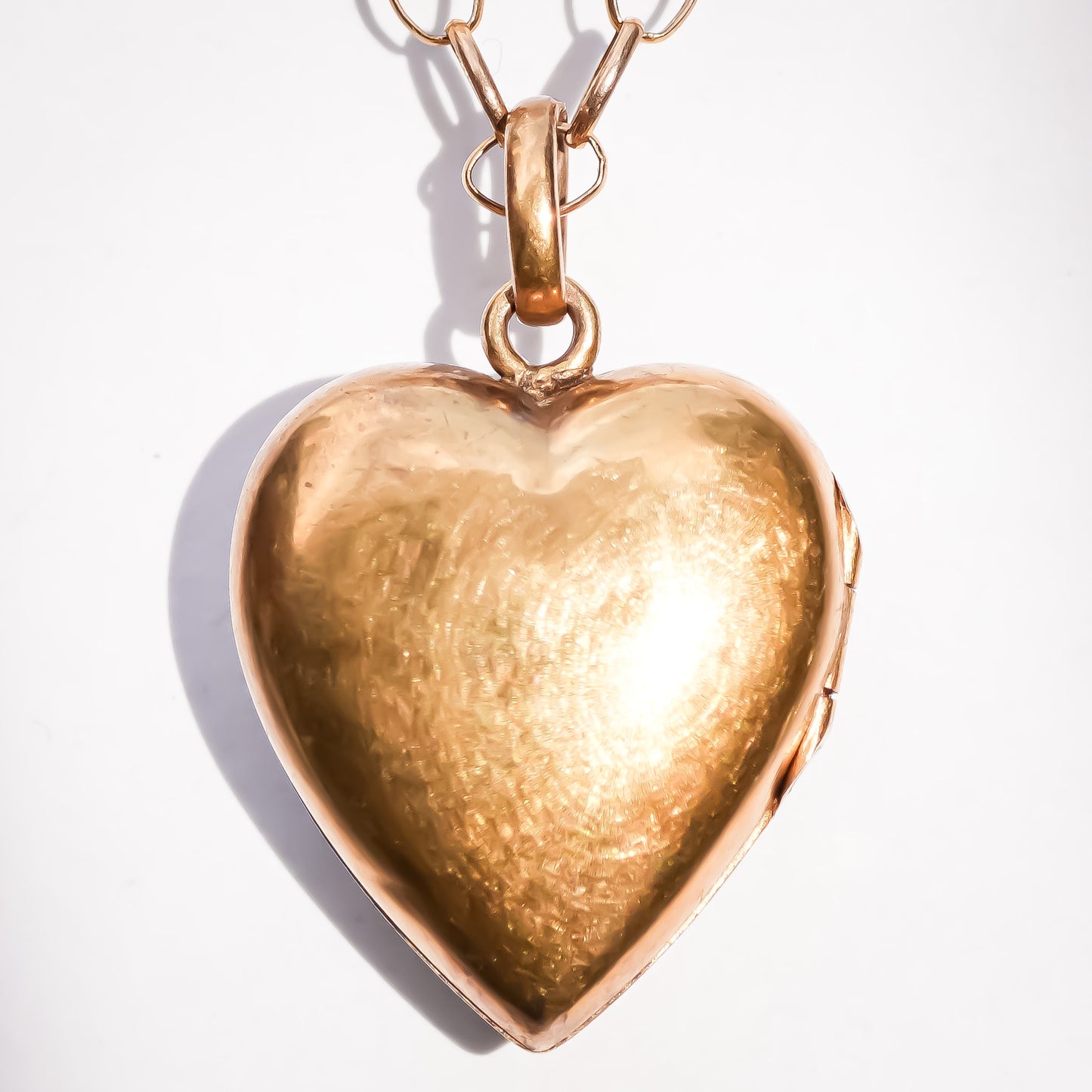HEART LOCKET NECKLACE / PEARL / 9K