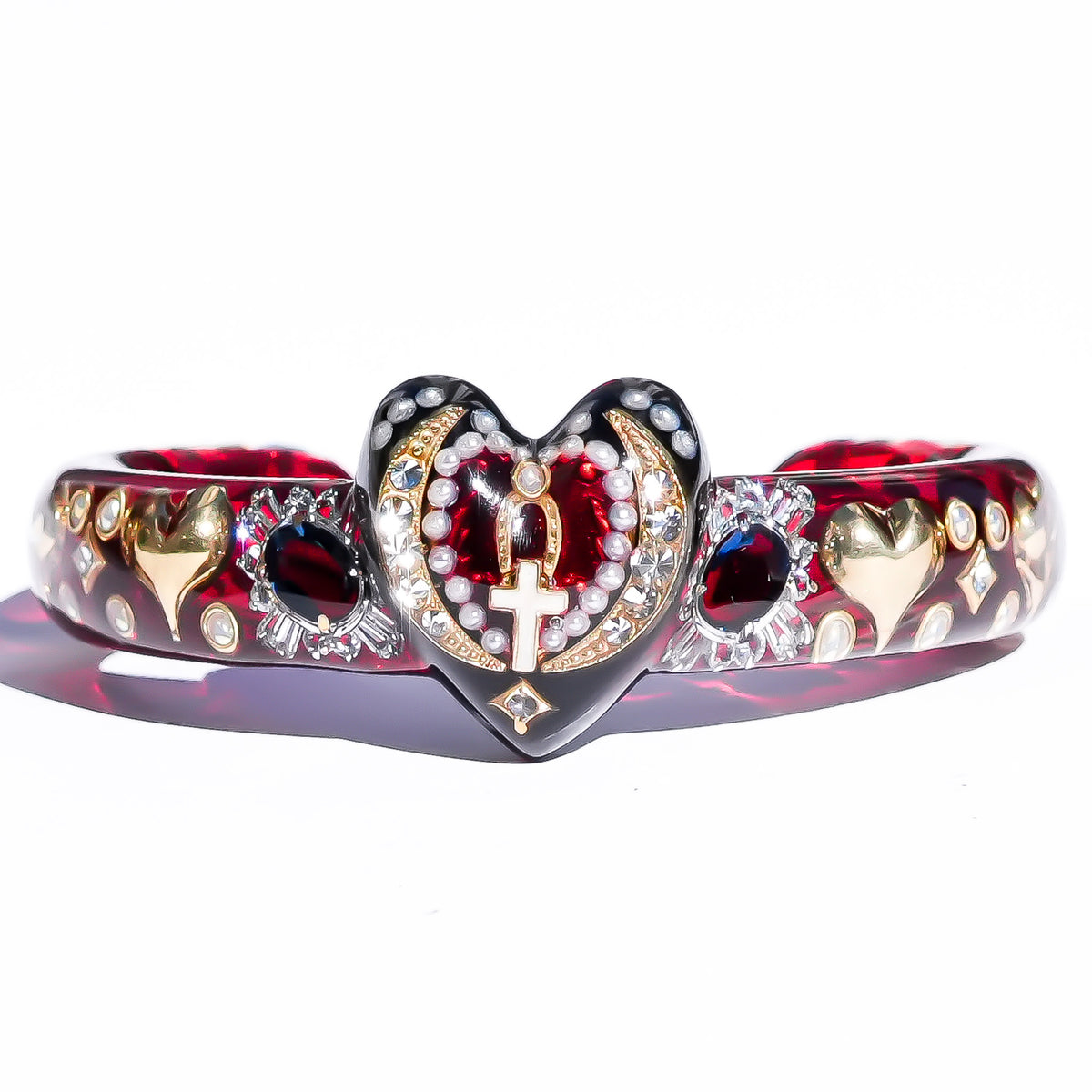 The Secret of My Heart Bracelet - Red × Black