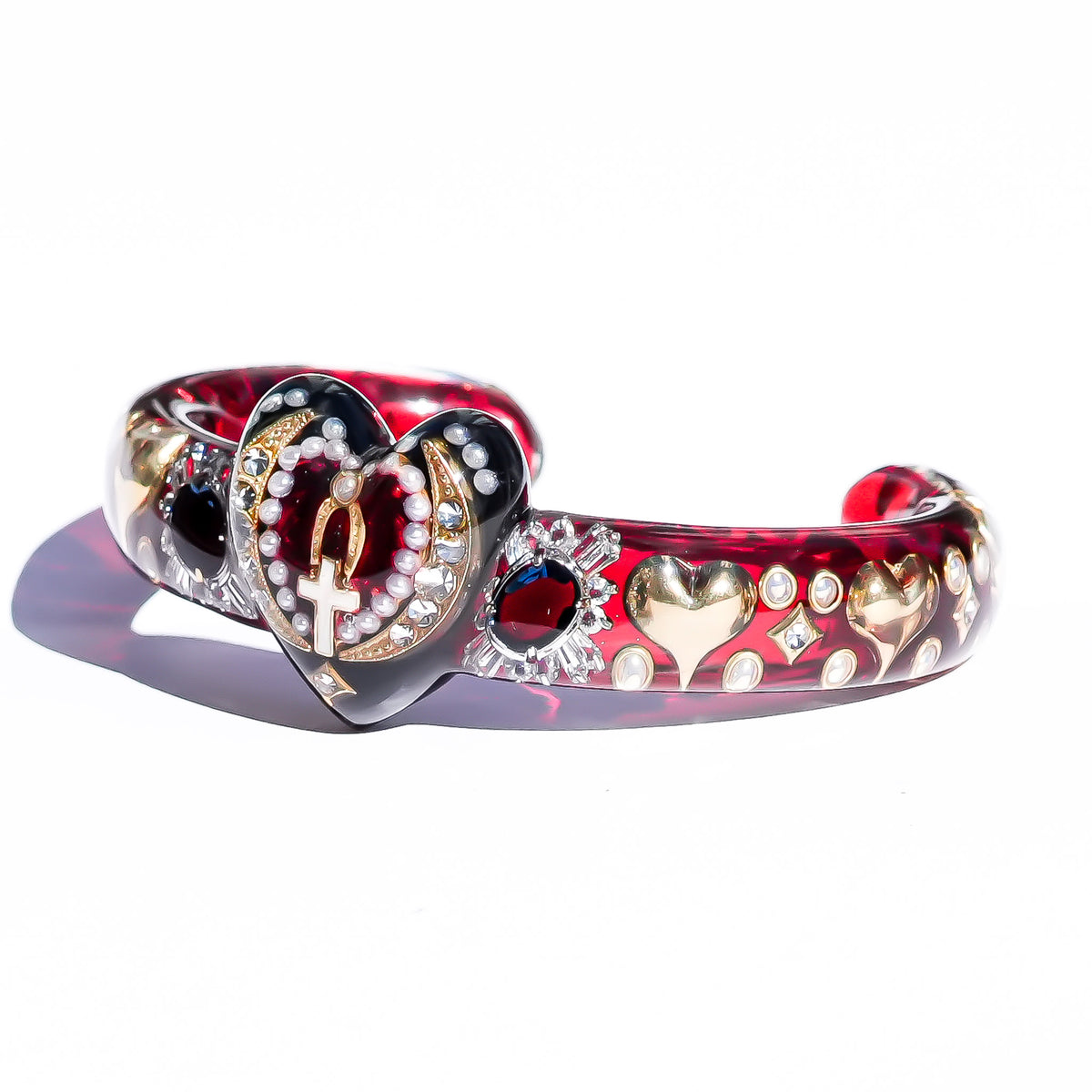 The Secret of My Heart Bracelet - Red × Black