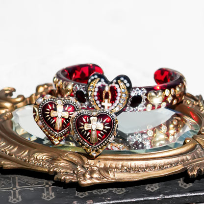 The Secret of My Heart Bracelet - Red × Black