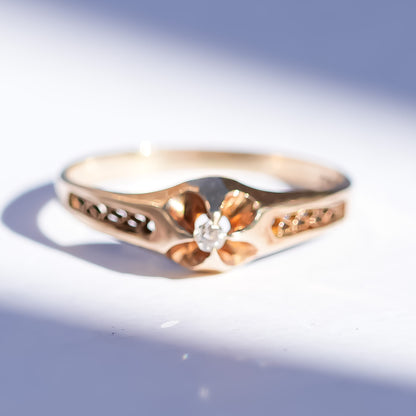 BABY RING / DIAMOND / 14K / #2