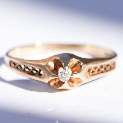 BABY RING / DIAMOND / 14K / #2