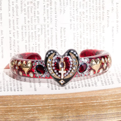 The Secret of My Heart Bracelet - Red × Black
