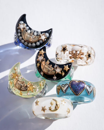 MOON RING / YELLOW / #5