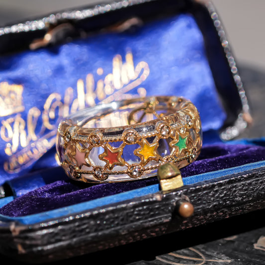 The Seven Stars of Fortune Ring - Clear × Rainbow / #6 #11 #14