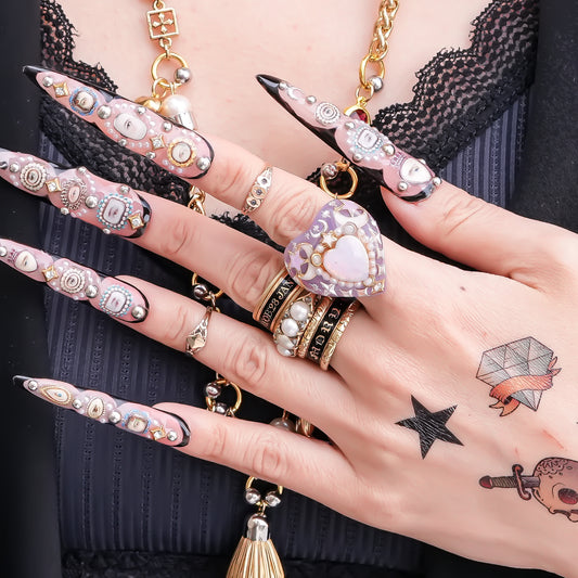 Starlight Opal Dream Ring – Smoky Purple / #10