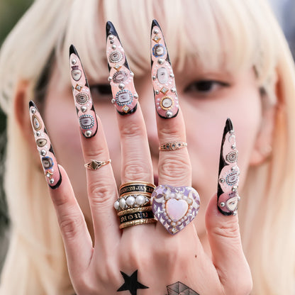 Starlight Opal Dream Ring – Smoky Purple / #10