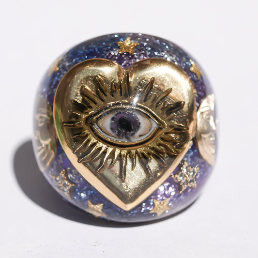 EYE RING / HEART / GALAXY / #13