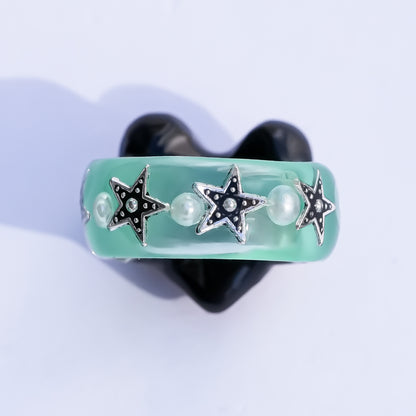 MEMENTO MORI RING / HEART / GREEN / #4