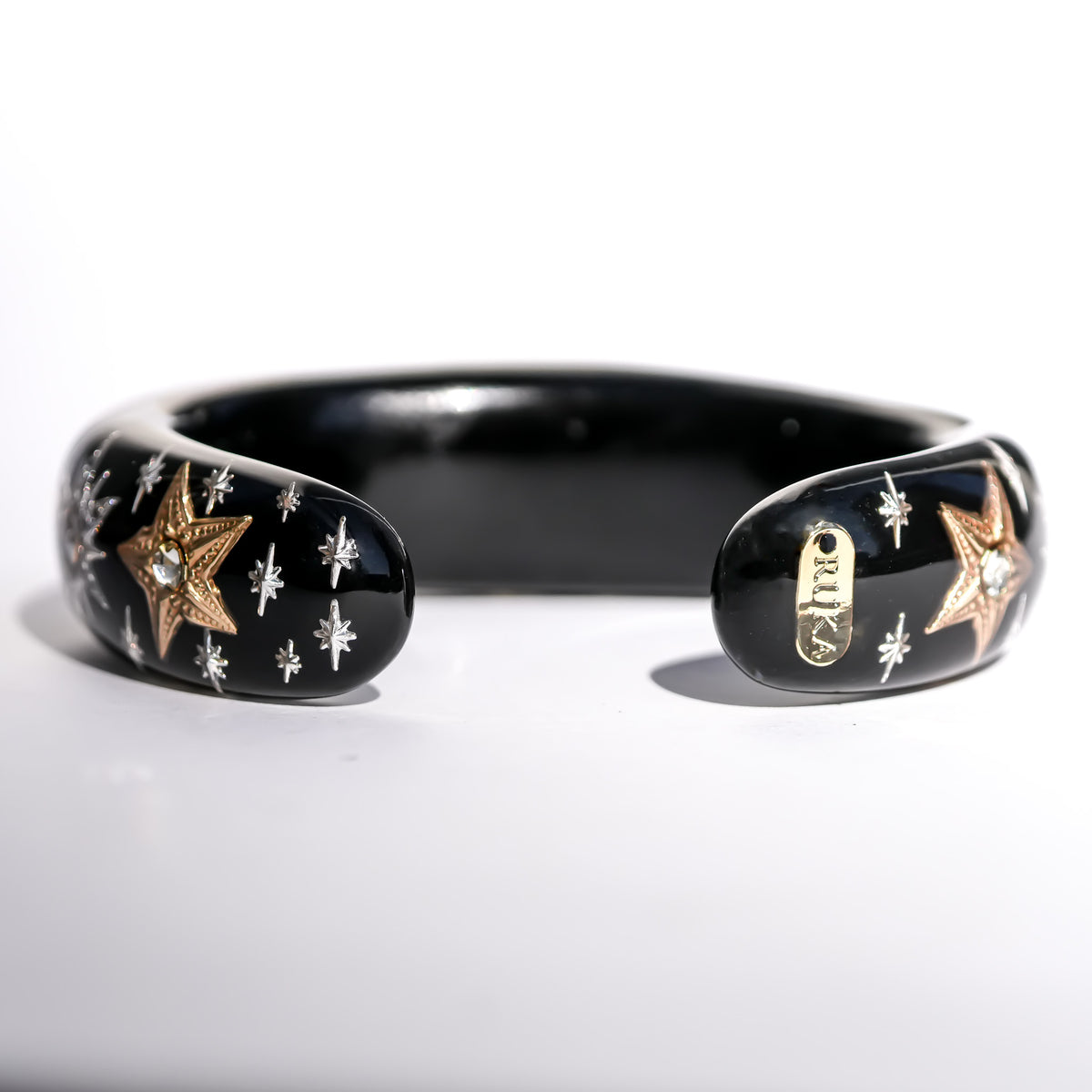 Bracciale Crimson Eye a cuore - Nero × Rosso × Oro