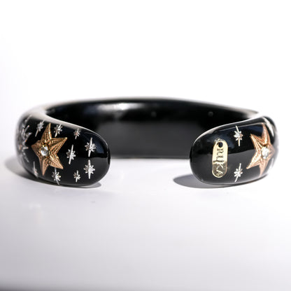 Bracciale Crimson Eye a cuore - Nero × Rosso × Oro