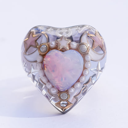 Starlight Opal Dream Ring – Smoky Gray / #10