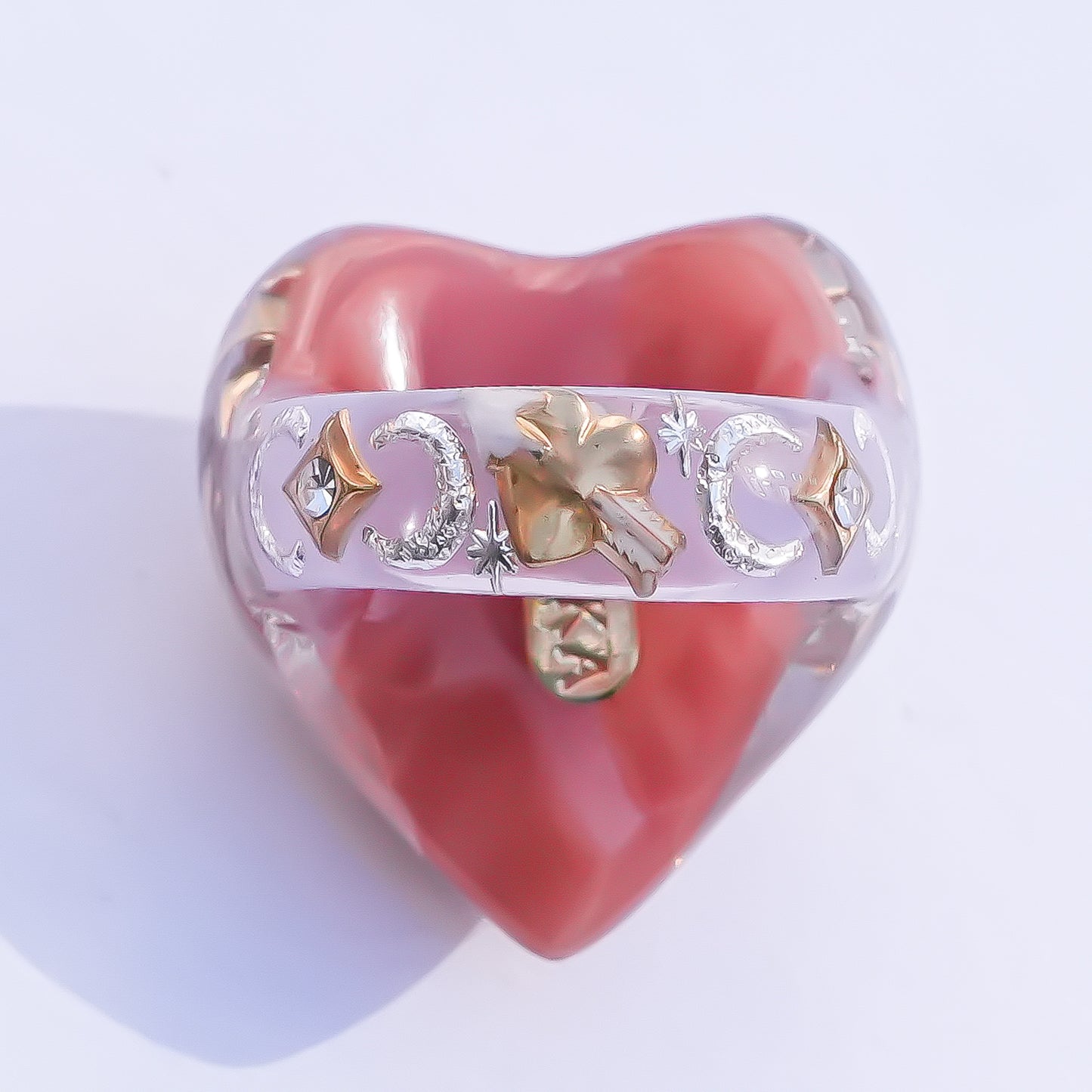 Starlight Opal Dream Ring – Smoky Pink / #10