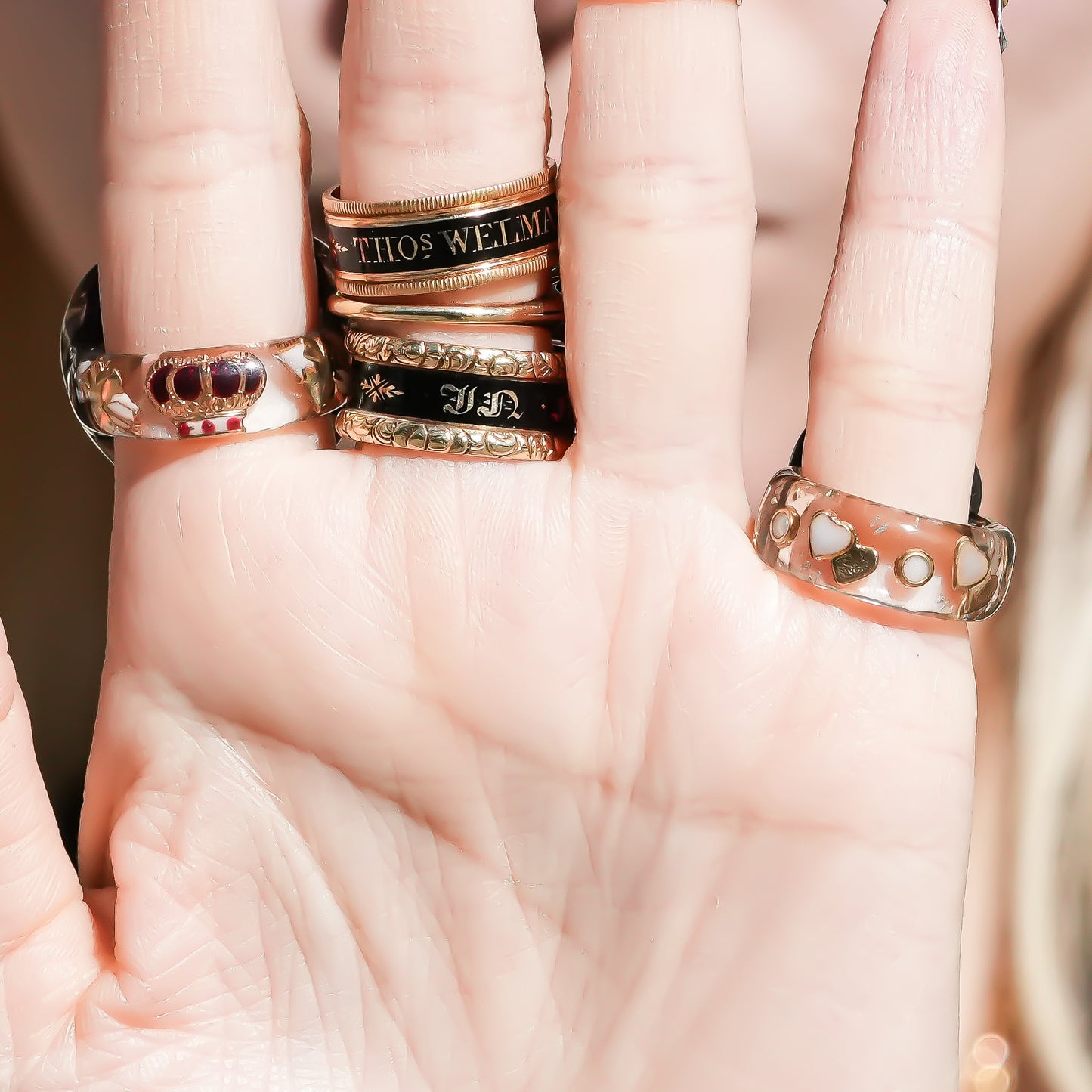 Mystic rainbow heart ring – Red / #10