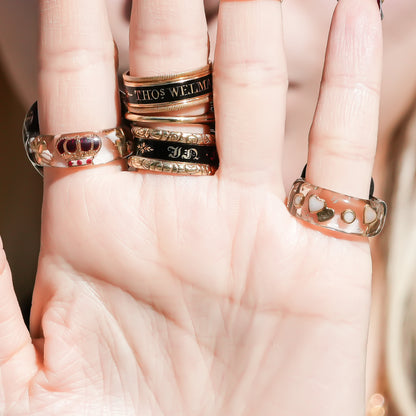 Mystic rainbow heart ring – Red / #10