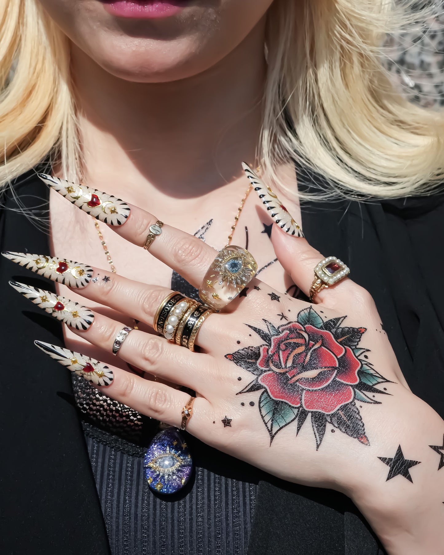 Starlit Guardian Eye Ring – Clear