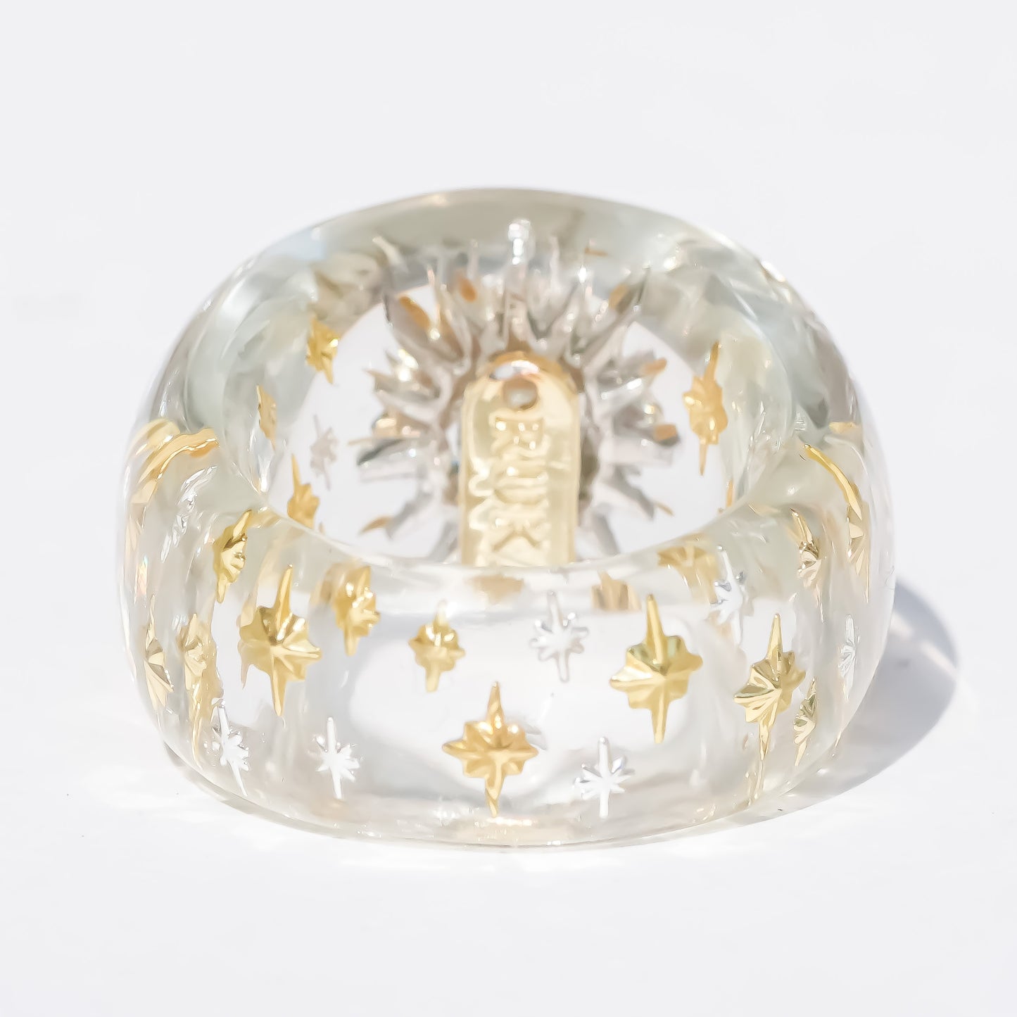 Starlit Guardian Eye Ring – Clear