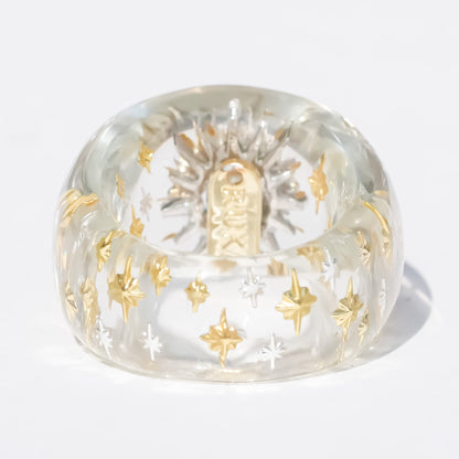 Starlit Guardian Eye Ring – Clear
