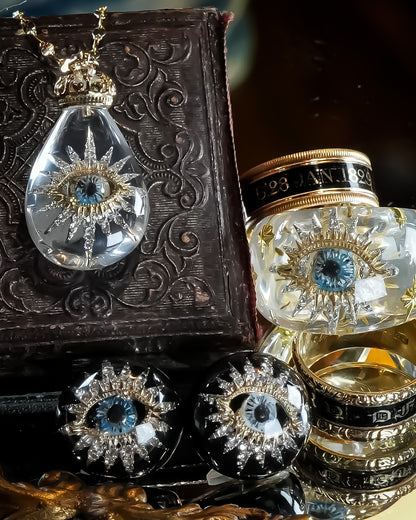 Starlit Guardian Eye Ring – Clear