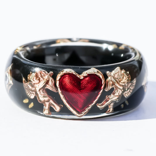 ANGEL RING / HEART / BLACK / RED #13 #14 #17