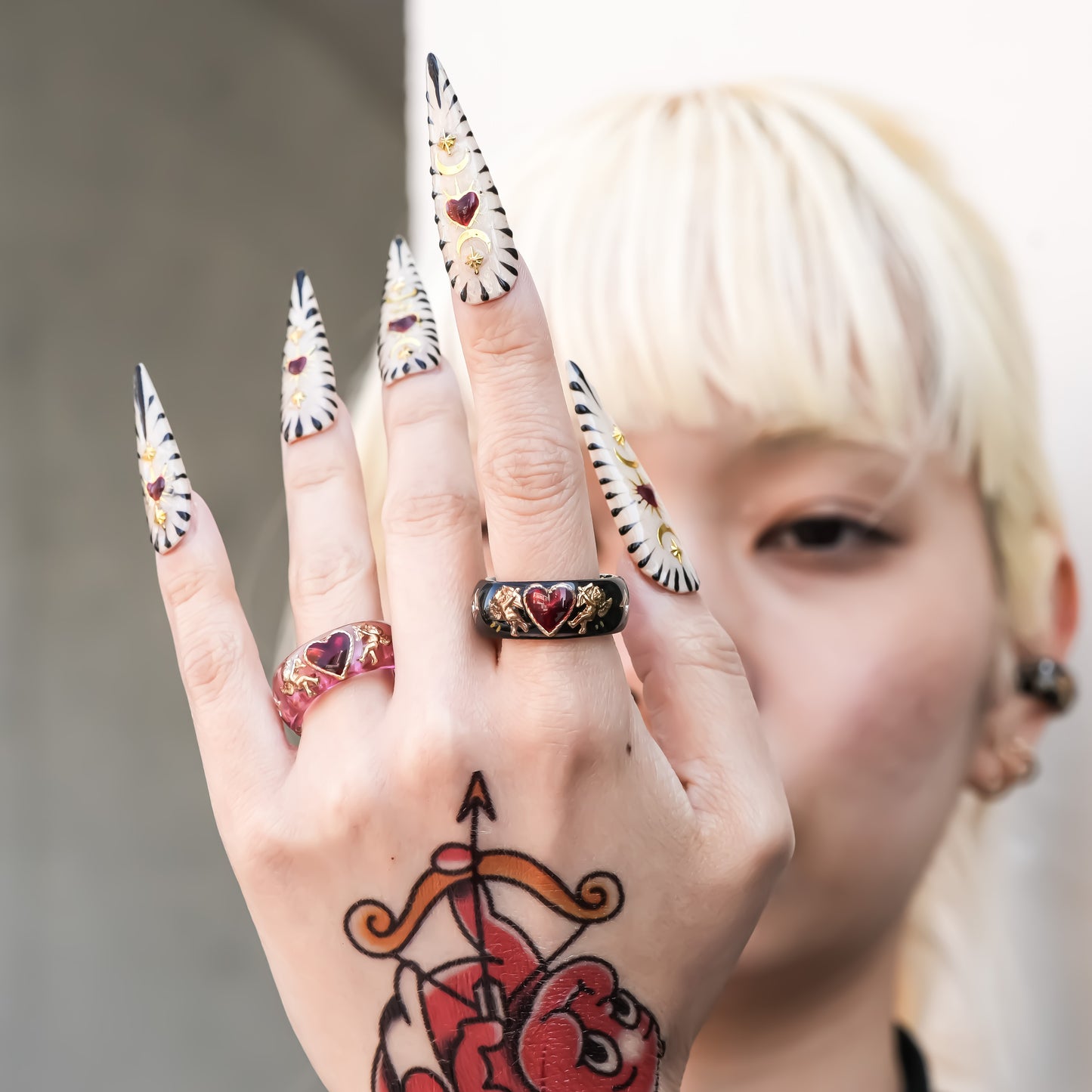 ANGEL RING / HEART / BLACK / RED #13 #14 #17