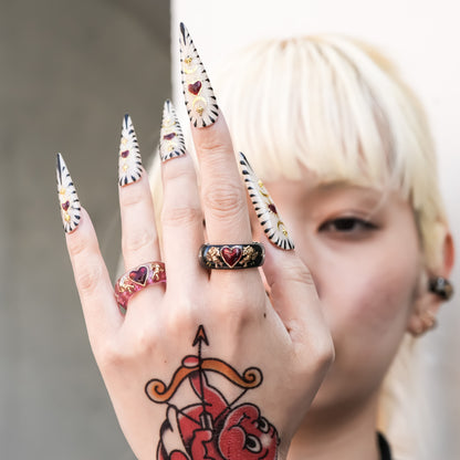 ANGEL RING / HEART / BLACK / RED #13 #14 #17