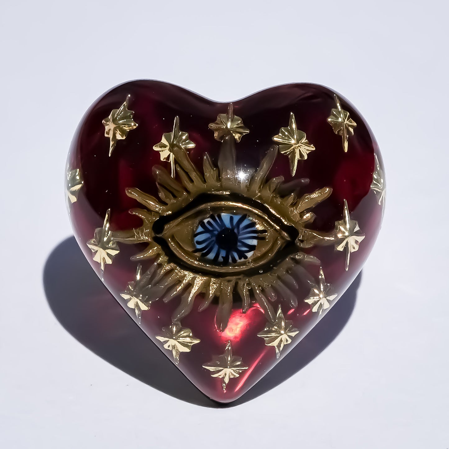 EYE HEART RING / RED / #15