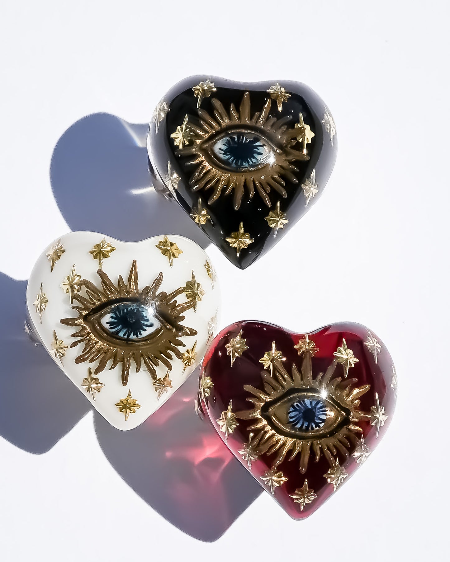 EYE HEART RING / WHITE / #15