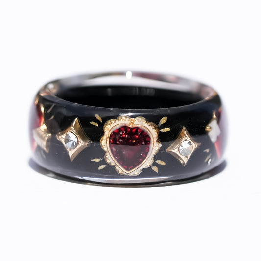 LOVE RING / HEART ARROW / BLACK / #14