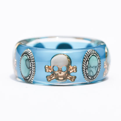 MEMENTO MORI RING / GREEN / TURQUOISE / #10 
