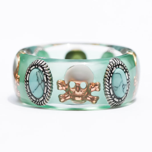 MEMENTO MORI RING / GREEN / TURQUOISE / #10