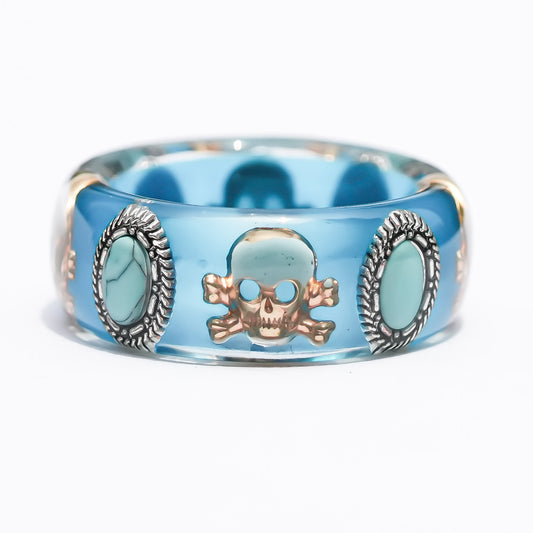 MEMENTO MORI RING / BLUE / TURQUOISE / #14