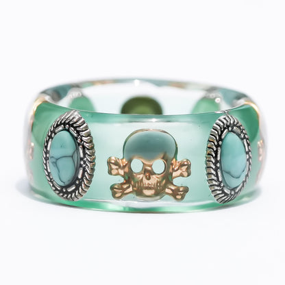 MEMENTO MORI RING / GREEN / TURQUOISE / #10 