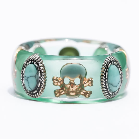 MEMENTO MORI RING / GREEN / TURQUOISE / #10
