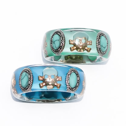 MEMENTO MORI RING / GREEN / TURQUOISE / #10 