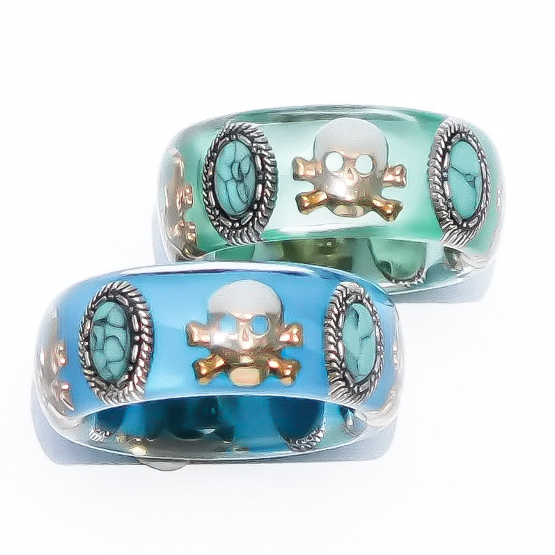 MEMENTO MORI RING / GREEN / TURQUOISE / #10 