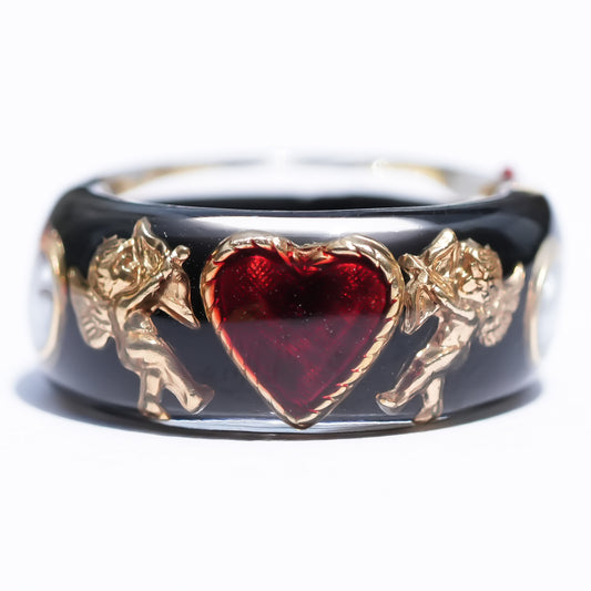 ANGEL RING / HEART / PEARL / BLACK / RED /#12