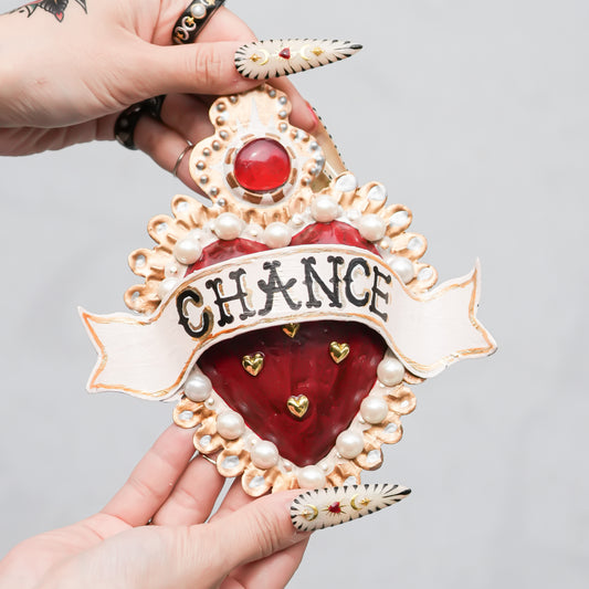 HEART DECOR / RED【 CHANCE】