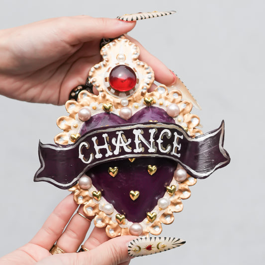 HEART DECOR / PURPLE【 CHANCE】
