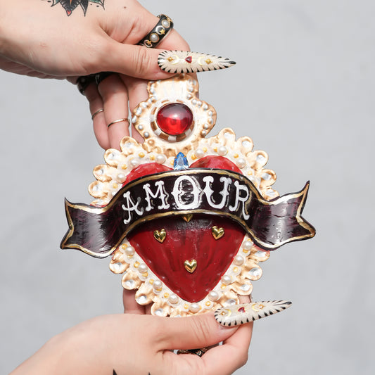 HEART DECOR / RED【 AMOUR】