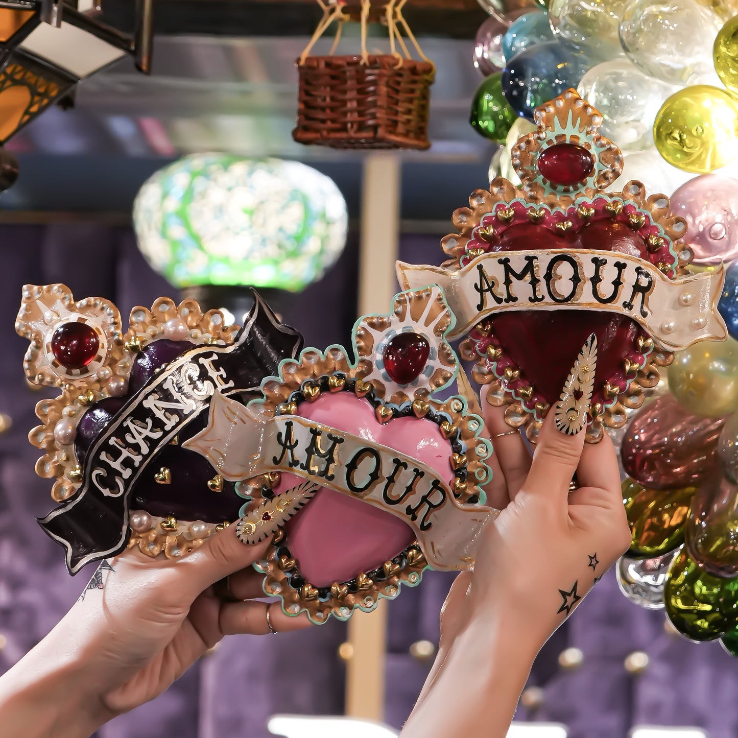 HEART DECOR / PINK【 AMOUR】