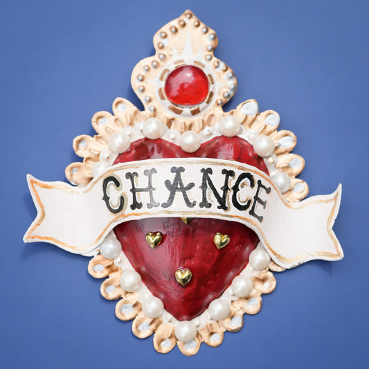 HEART DECOR / RED【 CHANCE】