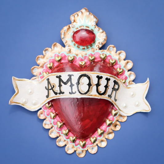 HEART DECOR / RED PINK【 AMOUR】