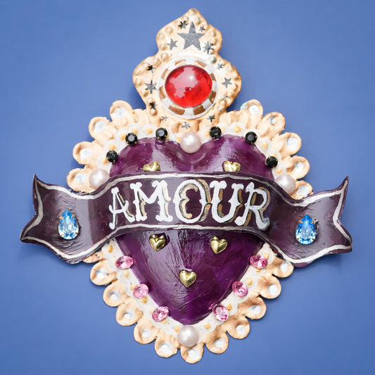 HEART DECOR / PURPLE【 AMOUR】