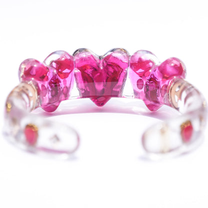 LOVE BRACELET / TRIPLE HEART / EYE / PINK / BLUE