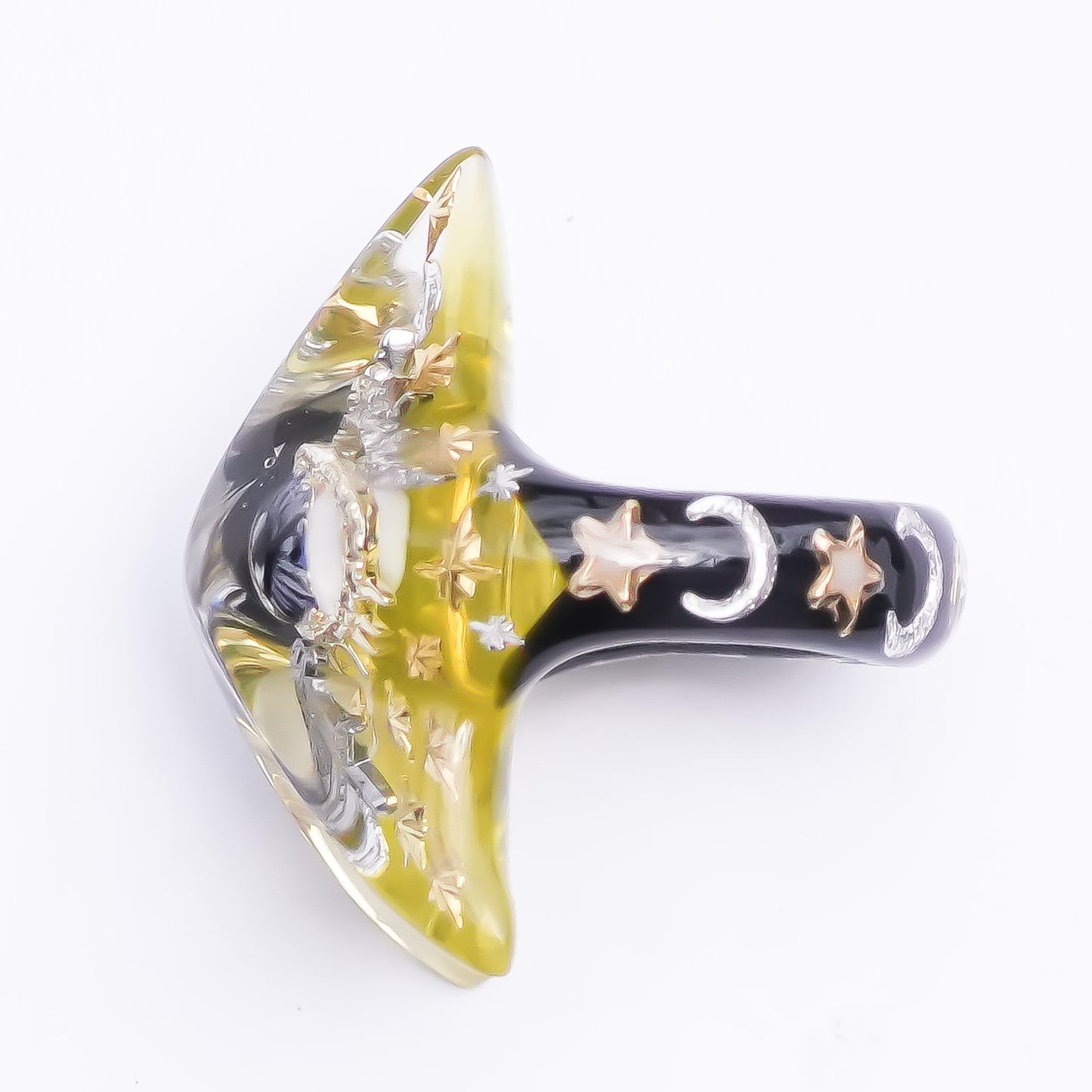 STAR RING / EYE / MASONIC / YELLOW / #13