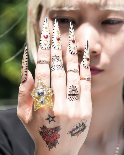 STAR RING / EYE / MASONIC / YELLOW / #13