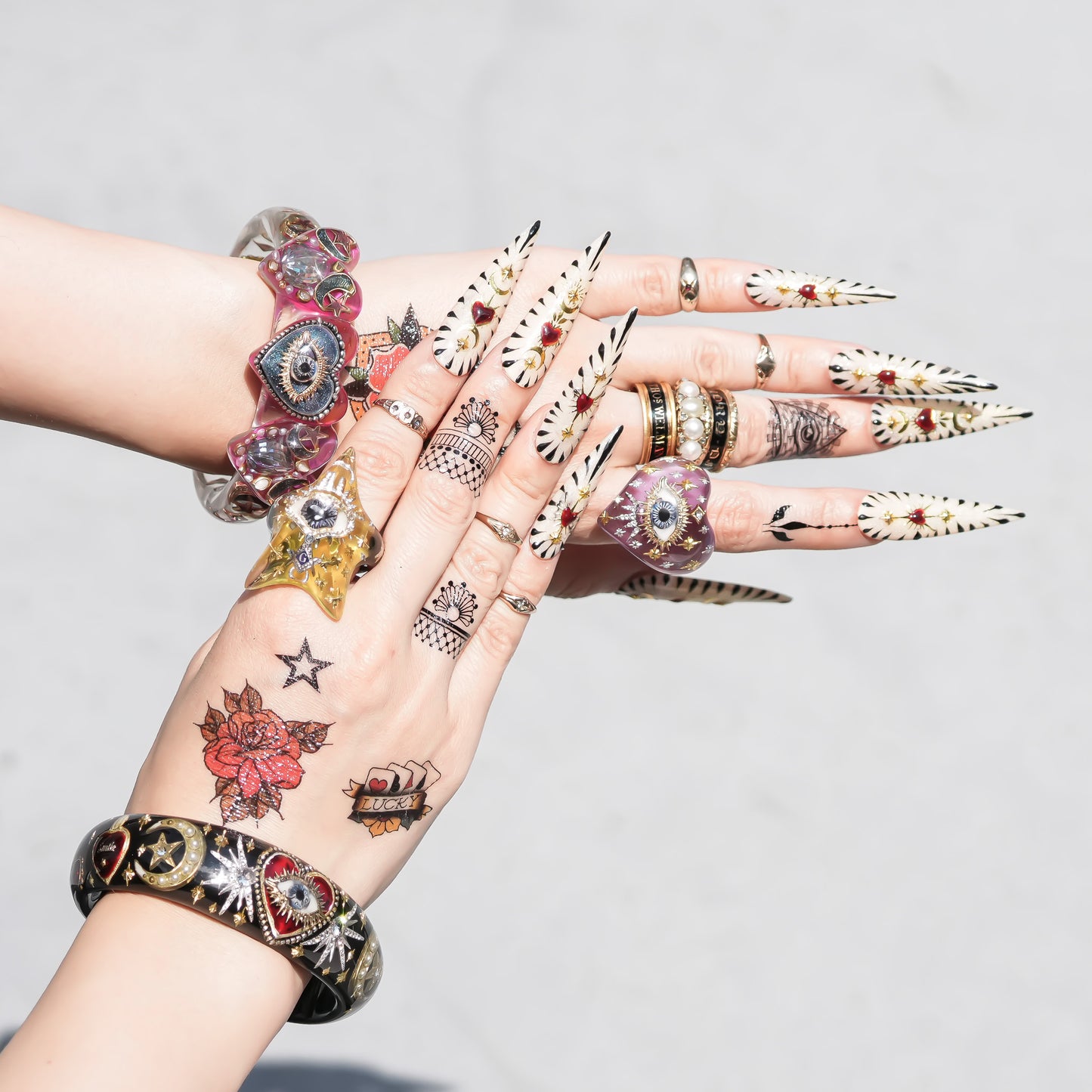 STAR RING / EYE / MASONIC / YELLOW / #13