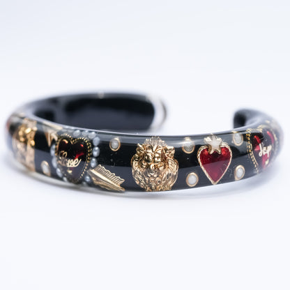 LOVE BRACELET / ARROW HEART / PEARL / BLACK